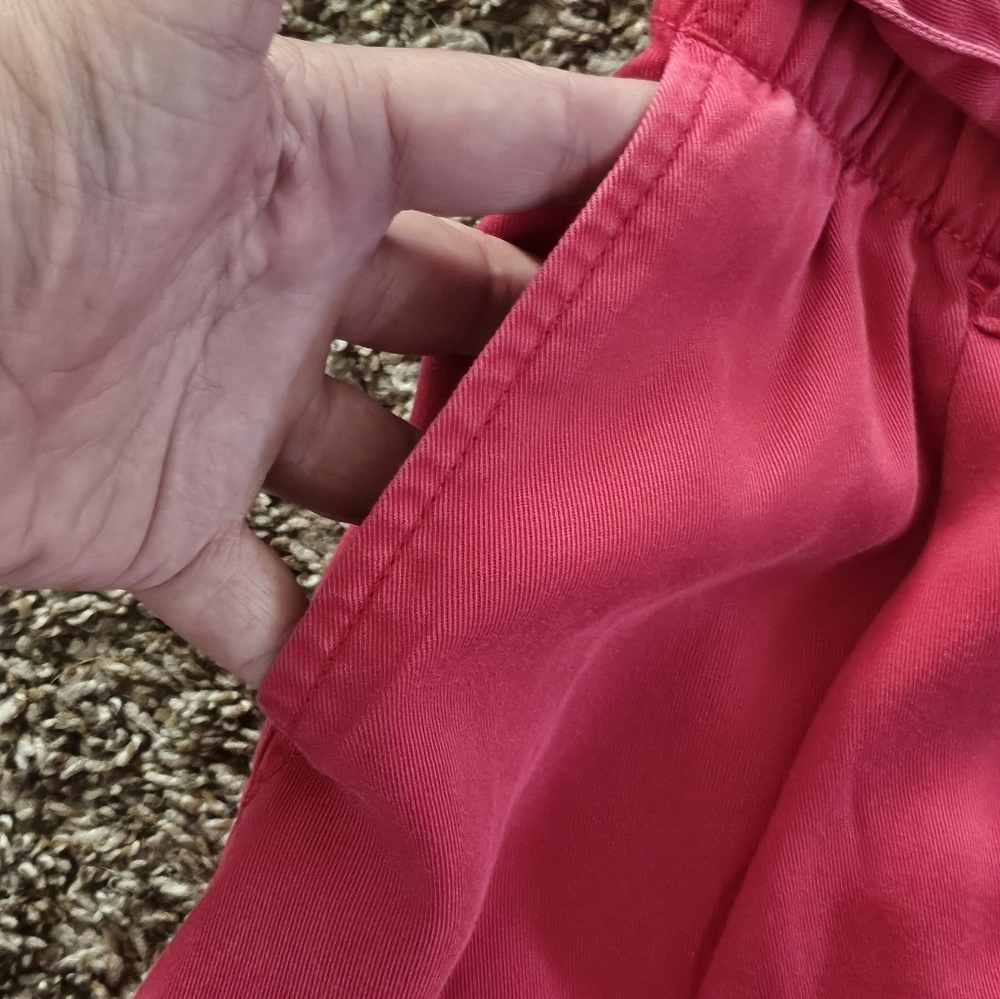Ann Taylor Factory Belted High Rise Ankle Pants Red Size 10 - Picture 5 of 9